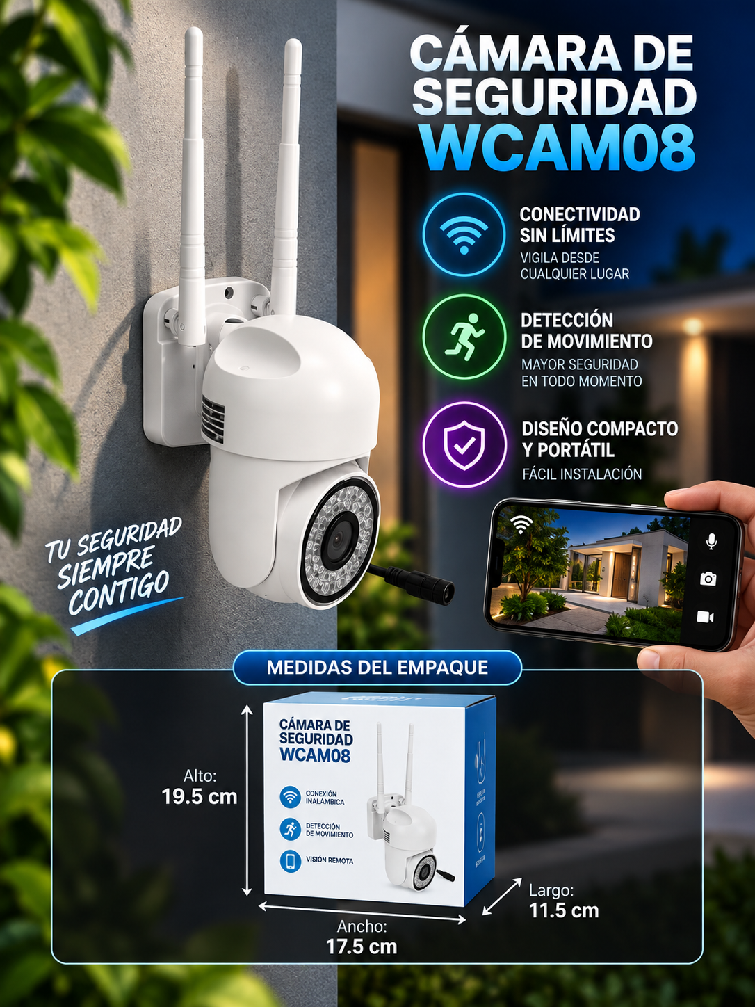 Cámara de Seguridad Link Bits WCAM08